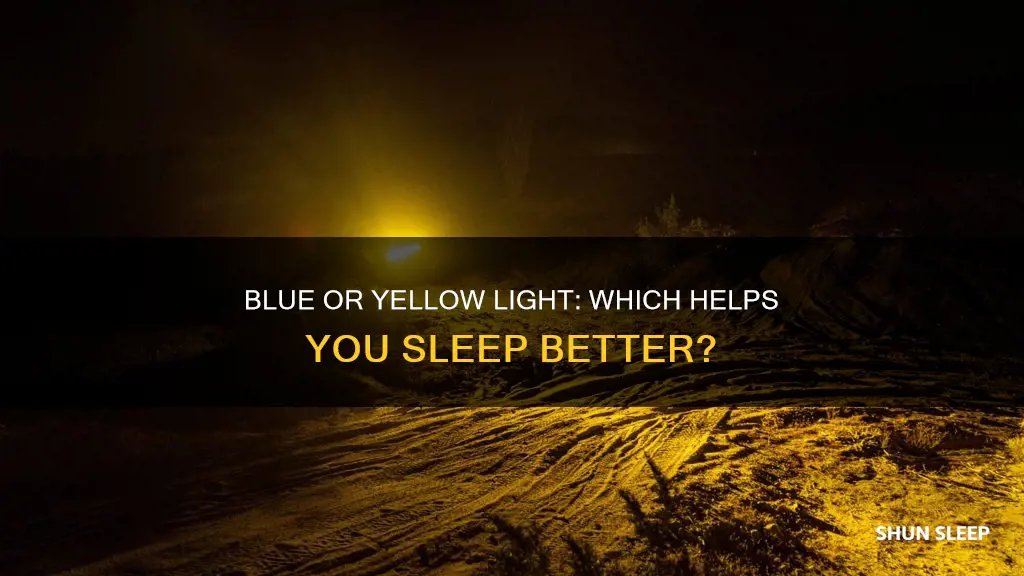 what light is better before you sleep blue or yellow