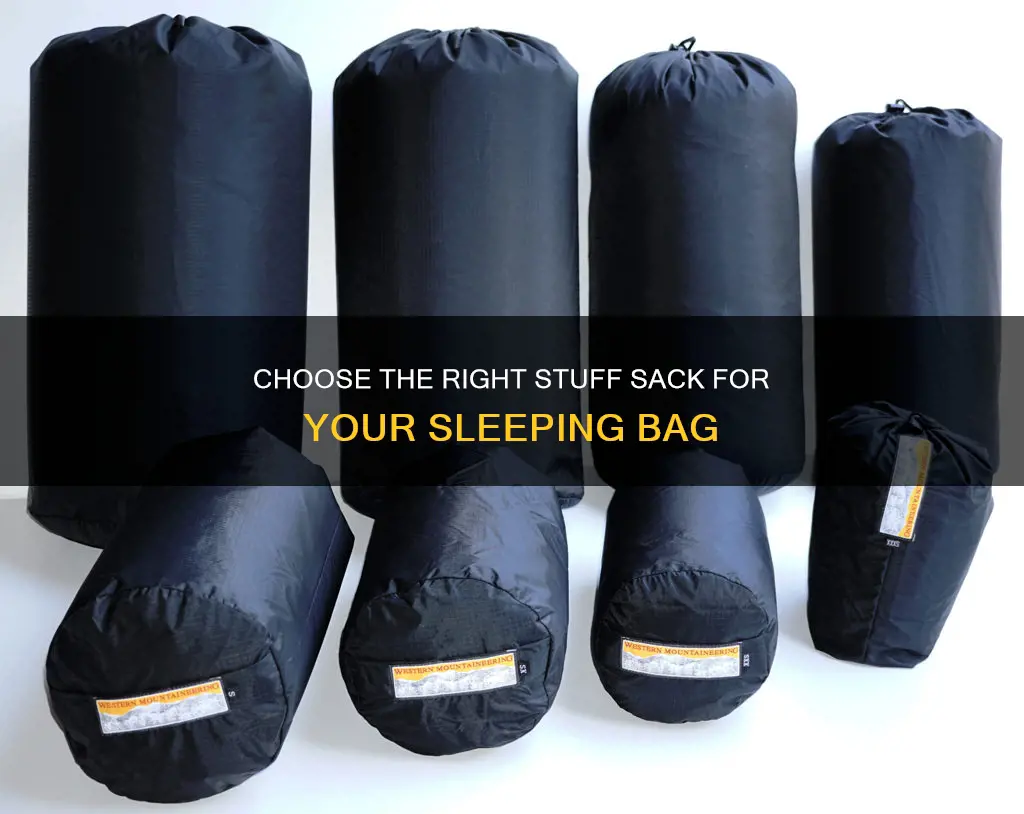 what liter stuff sack for sleeping bag