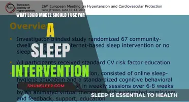 Logic Model Selection for Sleep Intervention Success
