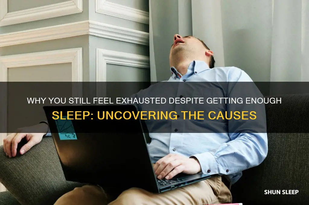 what makes you tired after getting enough sleep