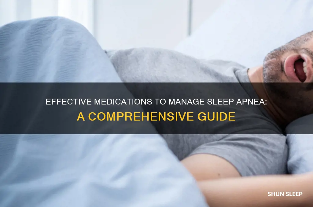 what medications help with sleep apnea