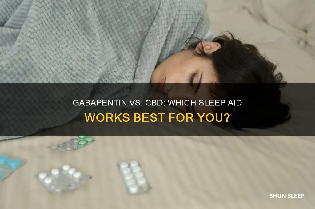 what medicine helps you sleep gabapentin or cbd