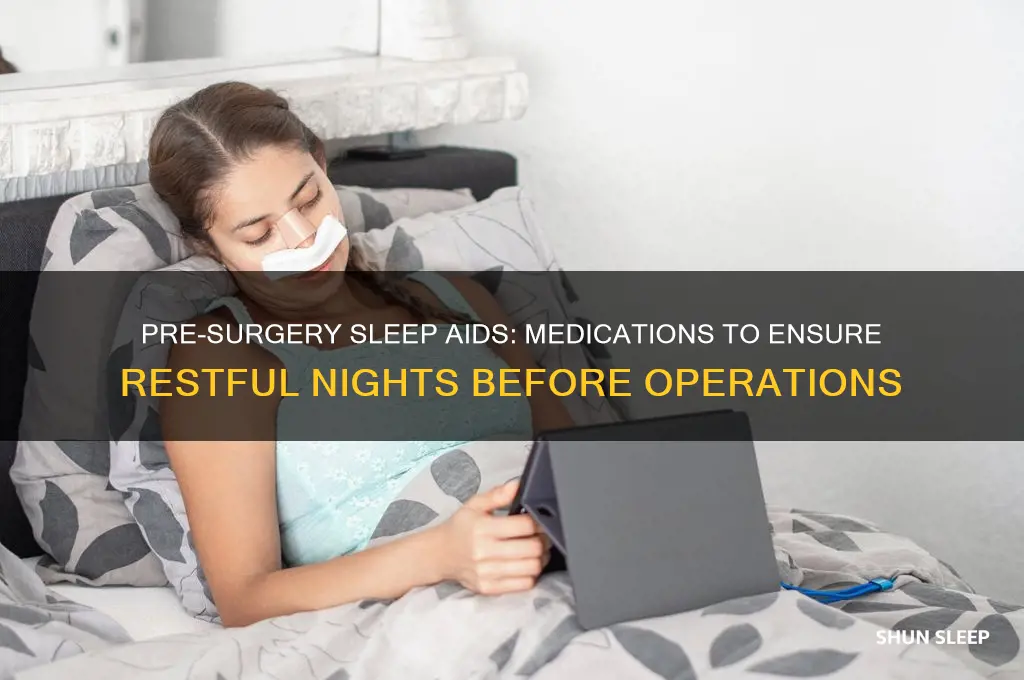 what medicine is given to help sleep before surgery