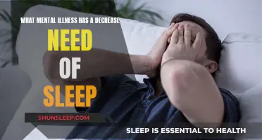 Mental Illness and Sleep: Less Need for Shut-Eye