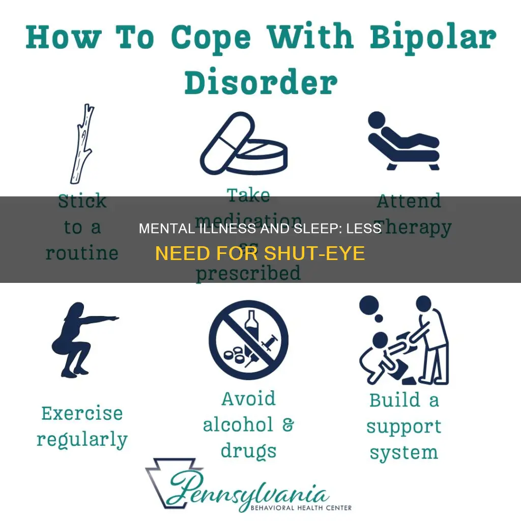 what mental illness has a decrease need of sleep