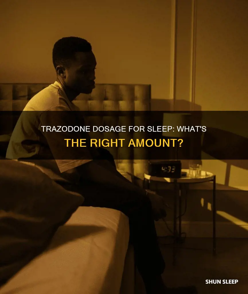what mg do people take to sleep with trazadone