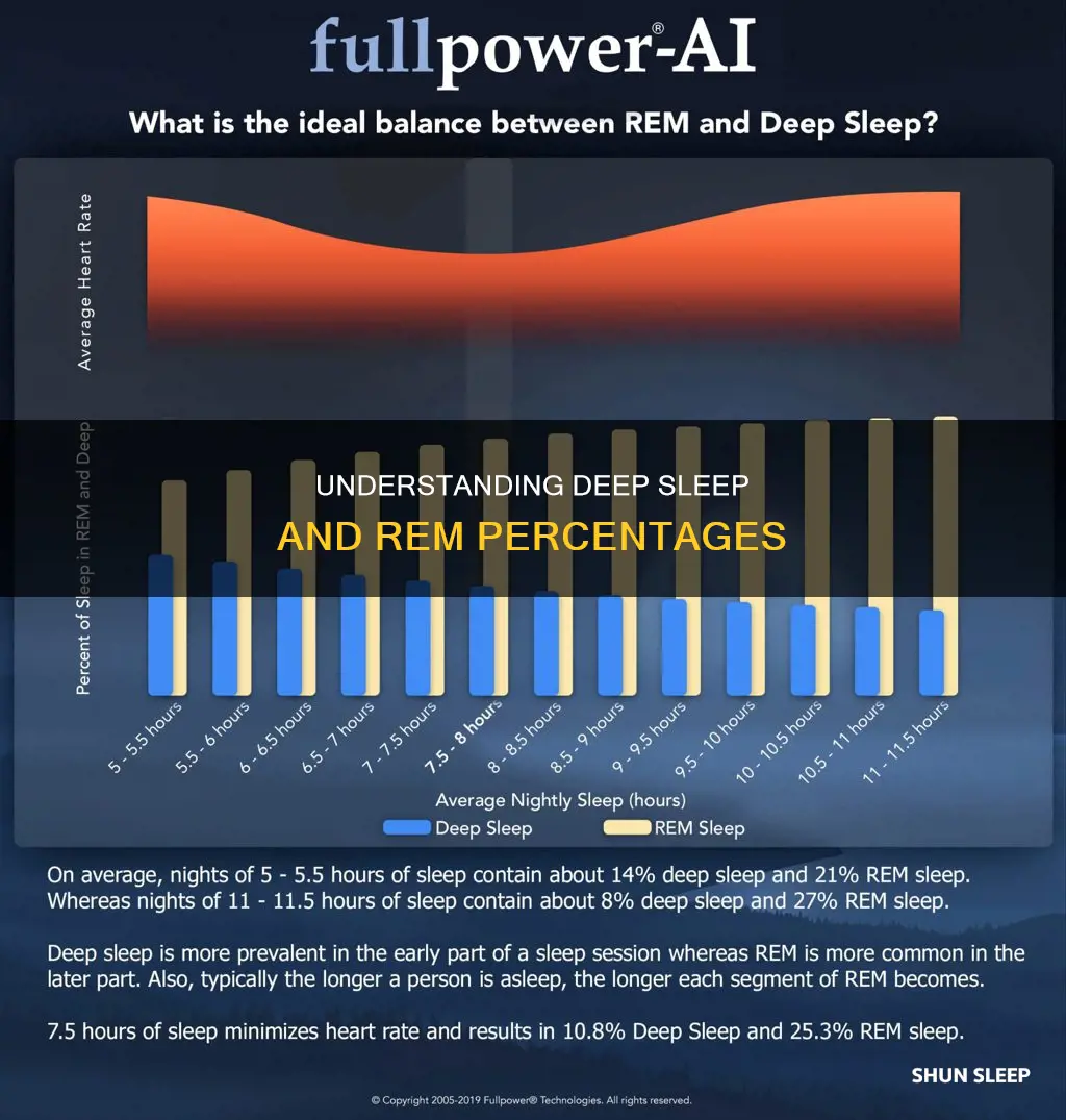 what percent of sleep should be deep and rem