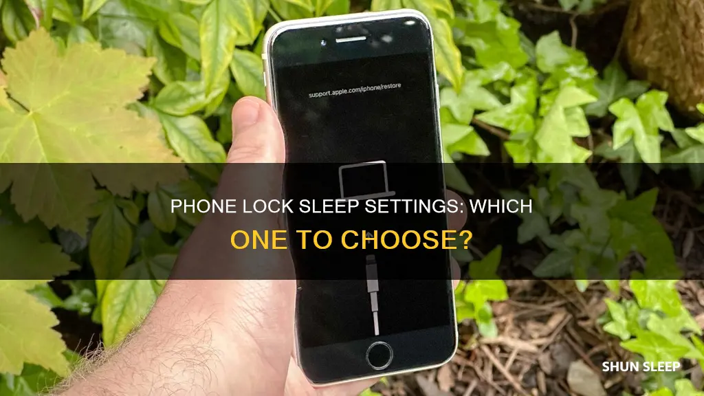 what phone lock sleep setting to use