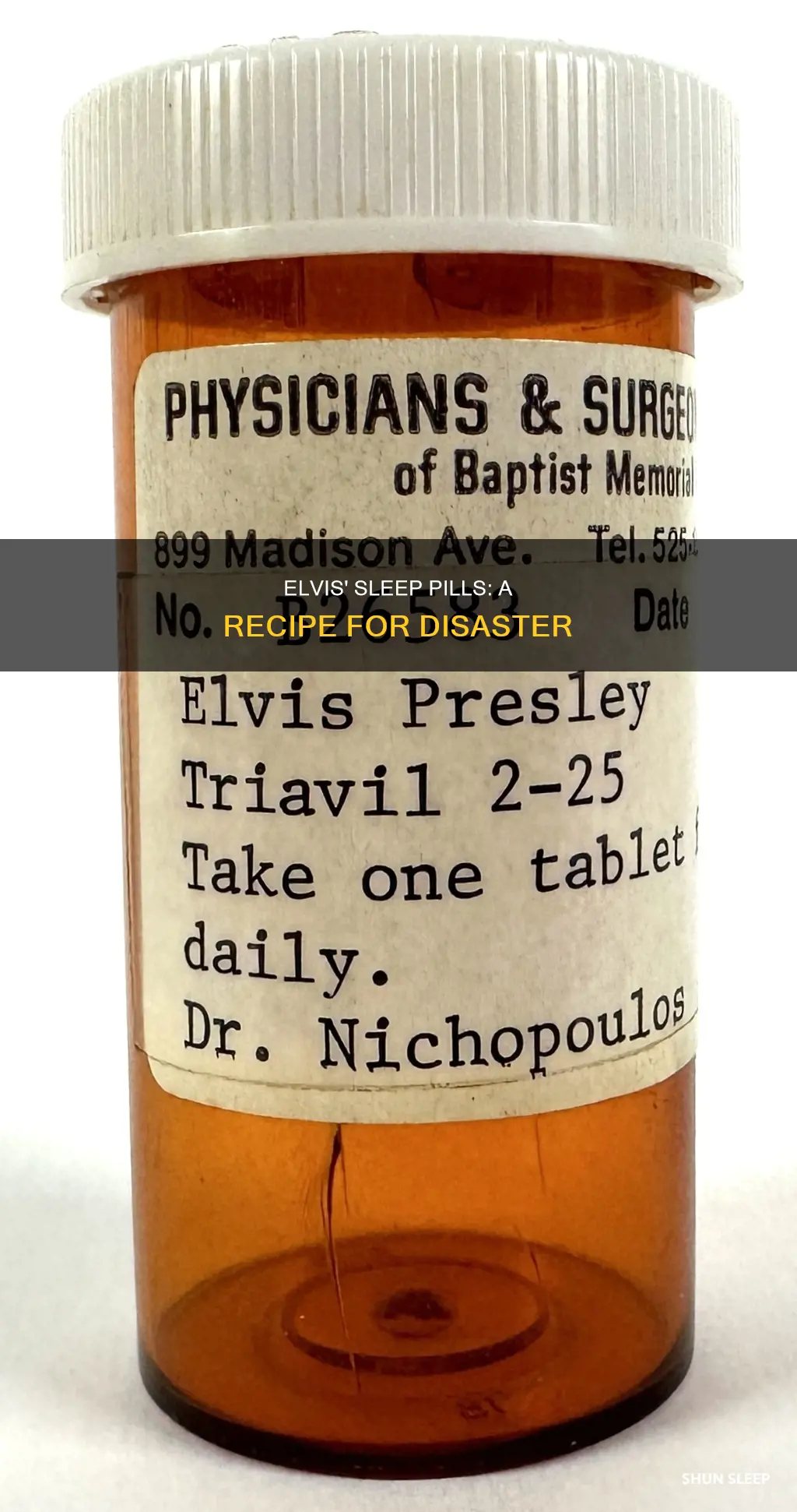 what pills did elvis take to sleep