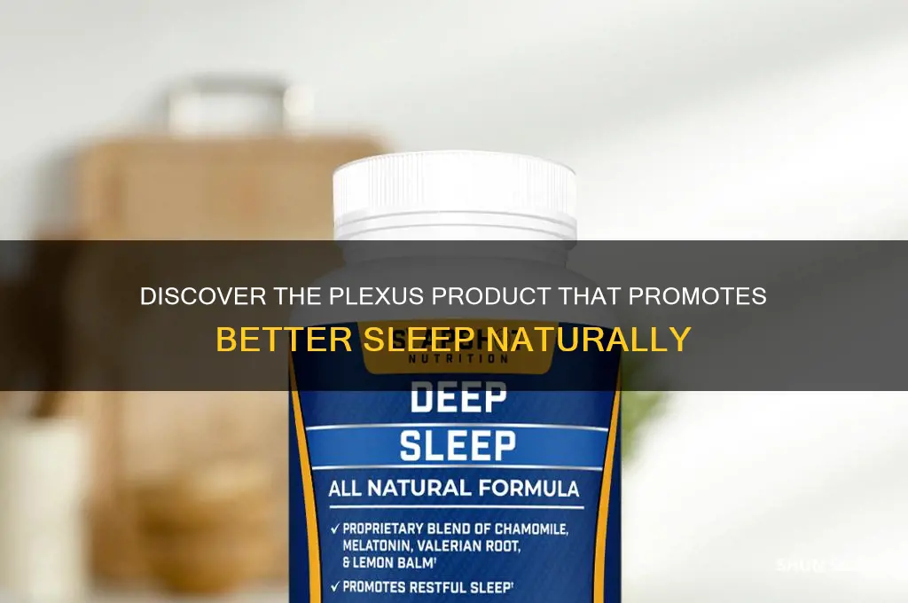 what plexus product helps with sleep