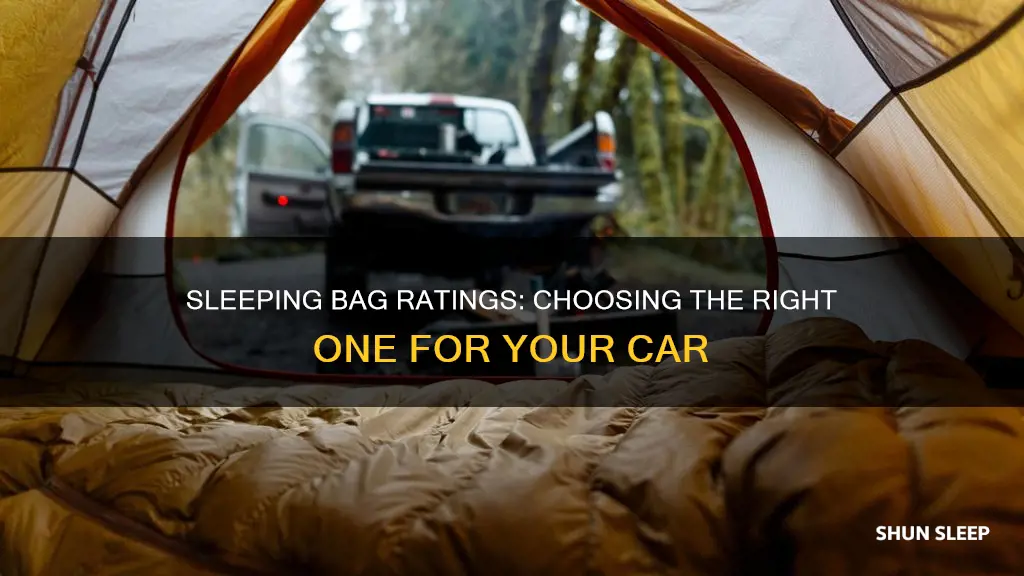 what rating sleeping bag should you have for the car