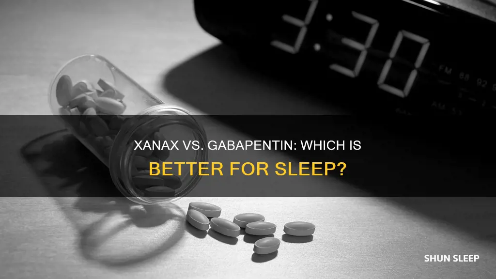 what s better for sleep xanax or gabapentin