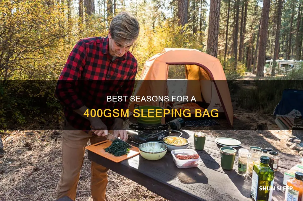 what season is 400gsm sleeping bag
