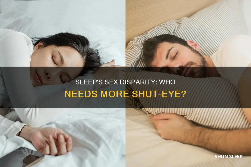 what sex needs more sleep