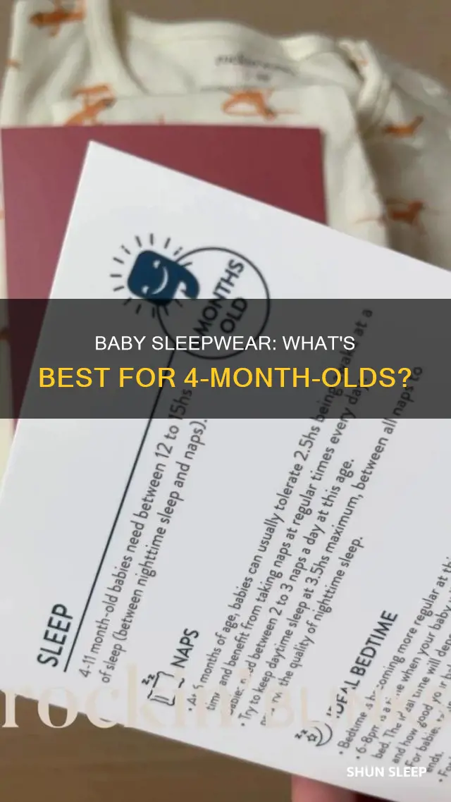 what should 4 month old wear to sleep