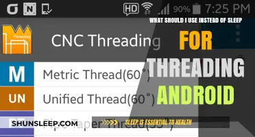 Effective Alternatives to Sleep for Android Threading