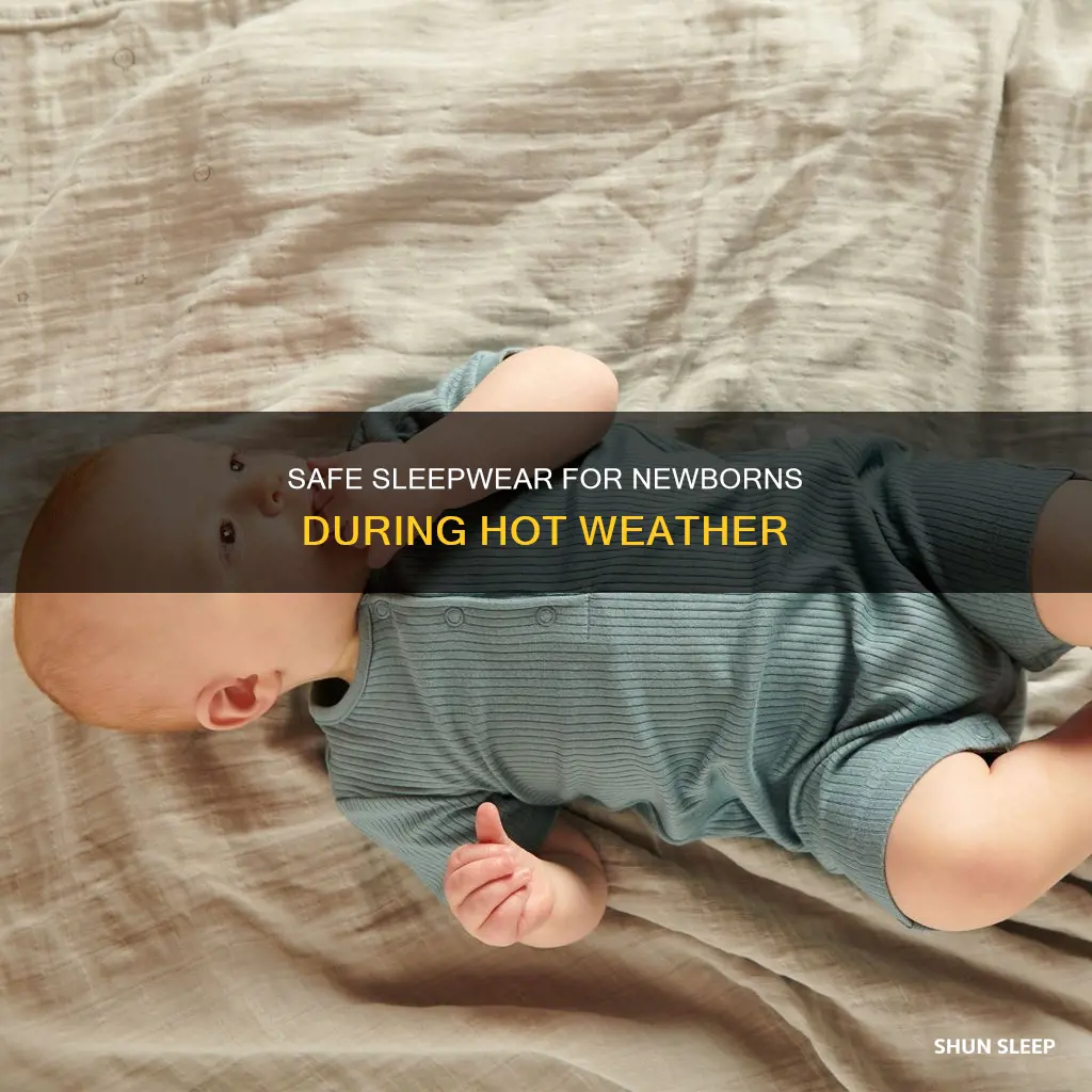 what should newborn sleep in when hot