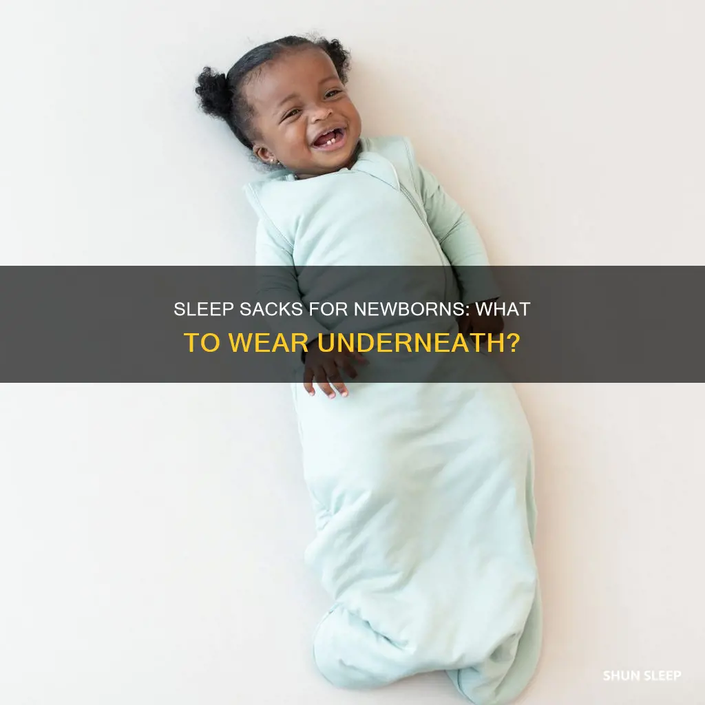 what should newborn wear under sleep sack