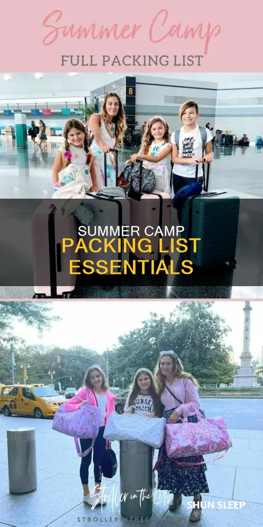what should you take to sleep away camp list