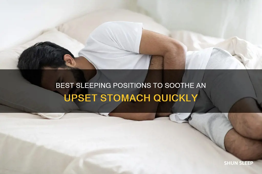 what side to sleep on to help upset stomach