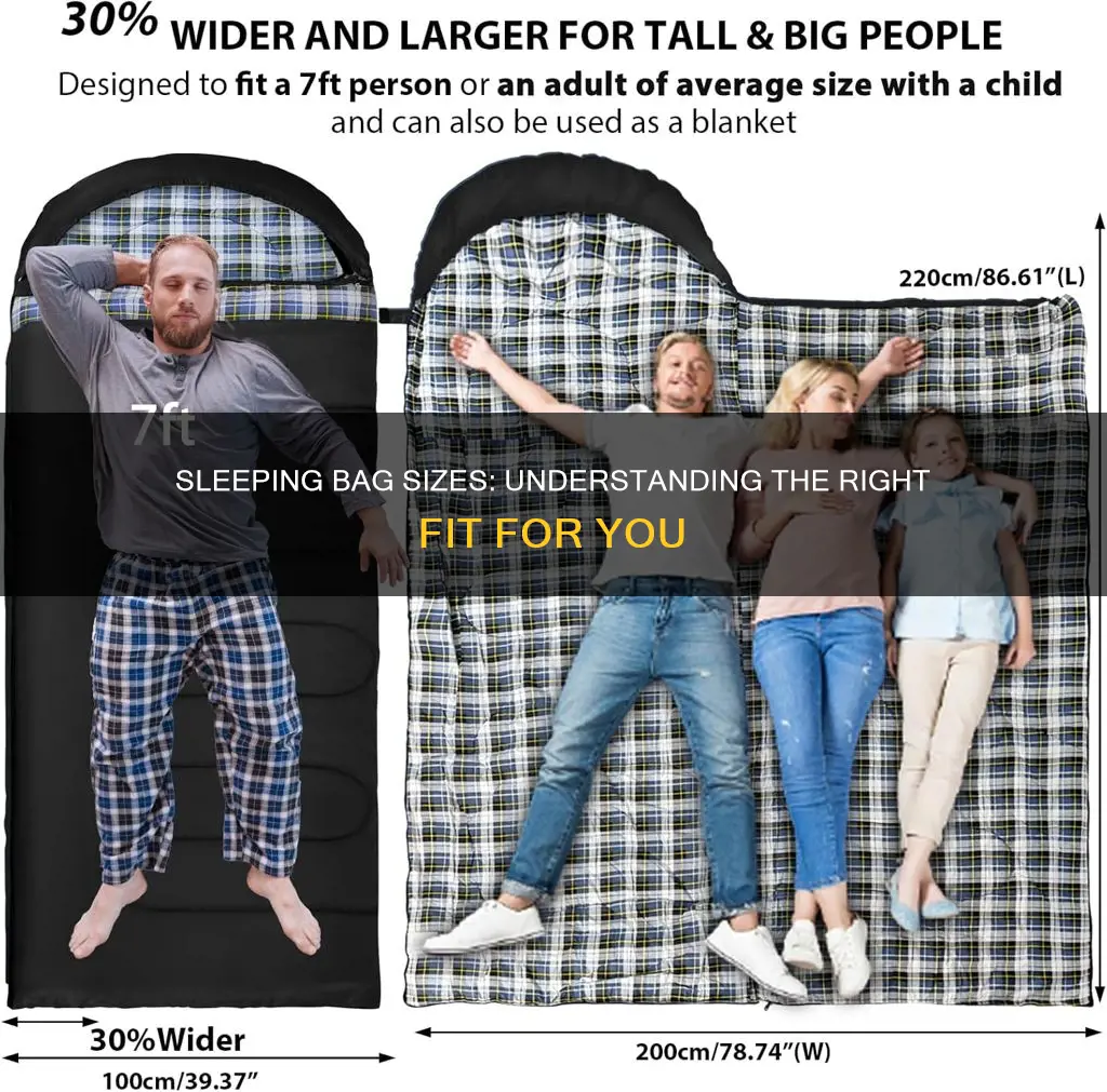 what size are sleeping bags