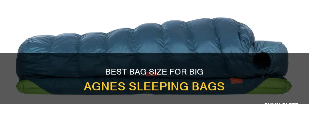 what size bag for big agnes sleeping bags