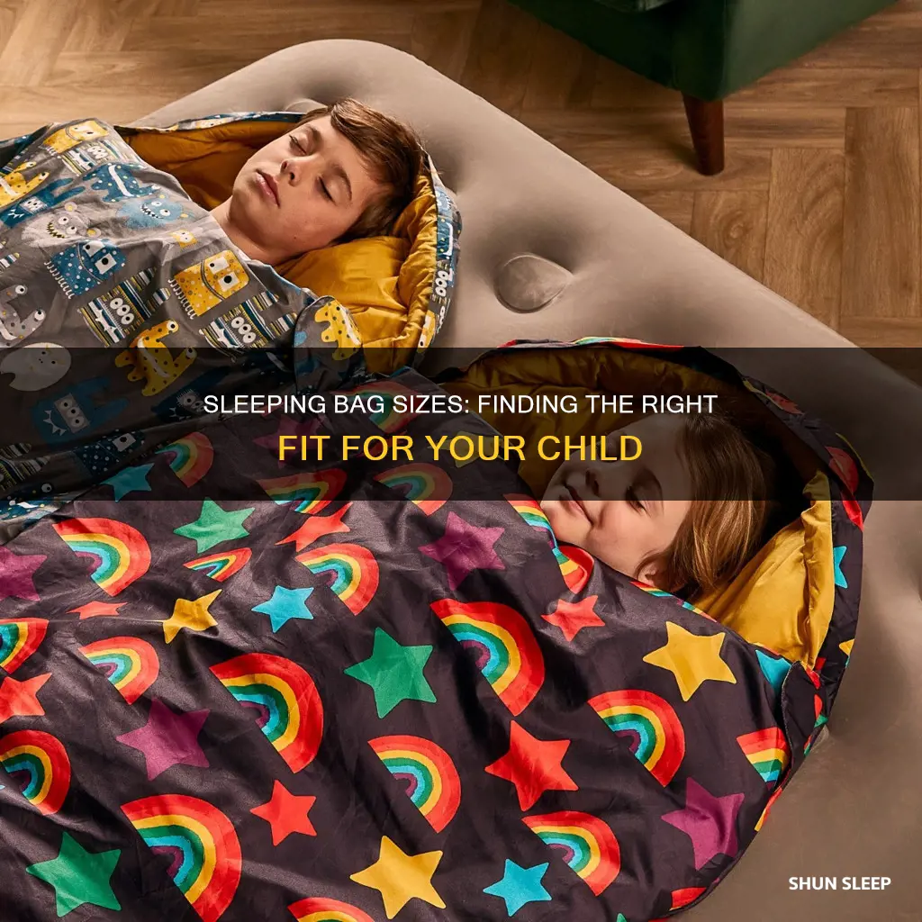 what size is a childs sleeping bag