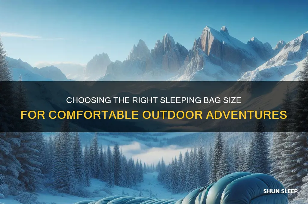 what size should you get a sleeping bag