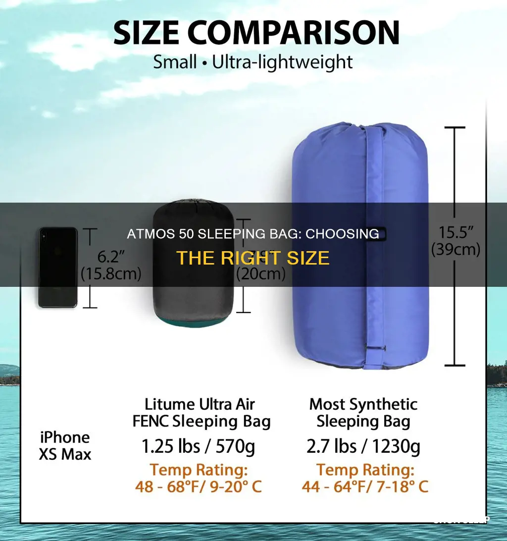 what size sleeping bag atmos 50