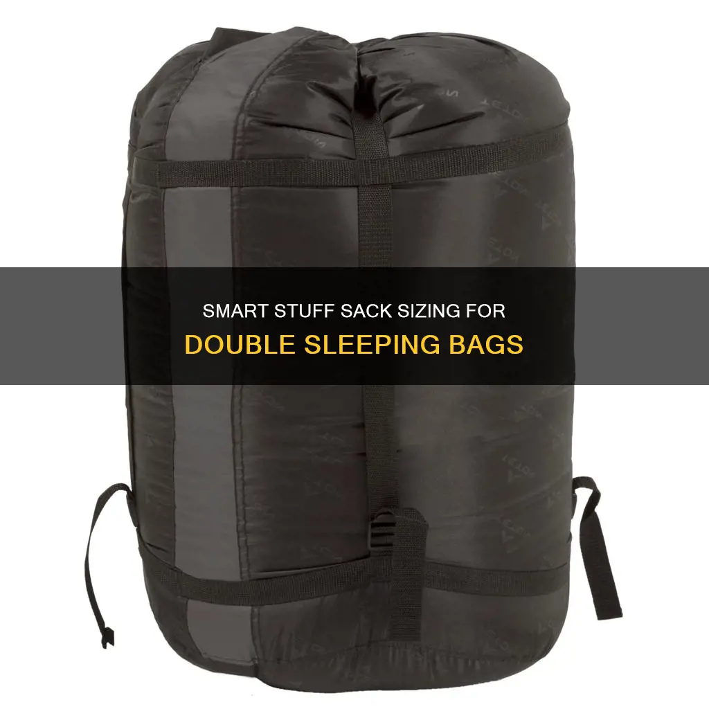 what size stuff bag for double sleeping bag