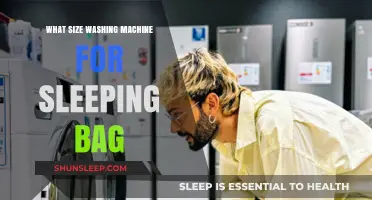 Washing Machine Size: Sleeping Bag Care