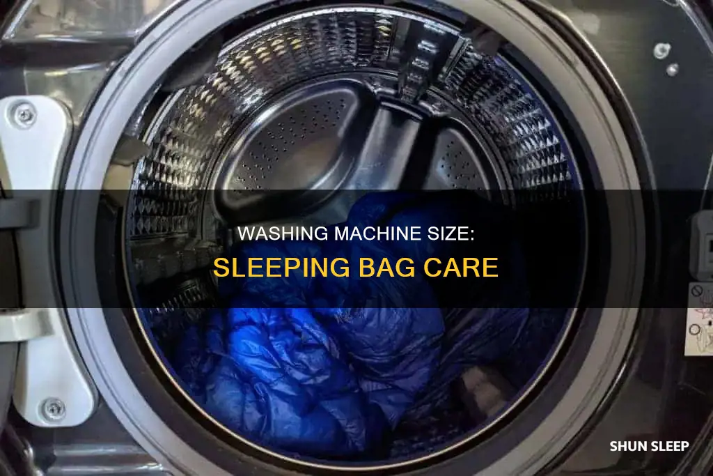 what size washing machine for sleeping bag