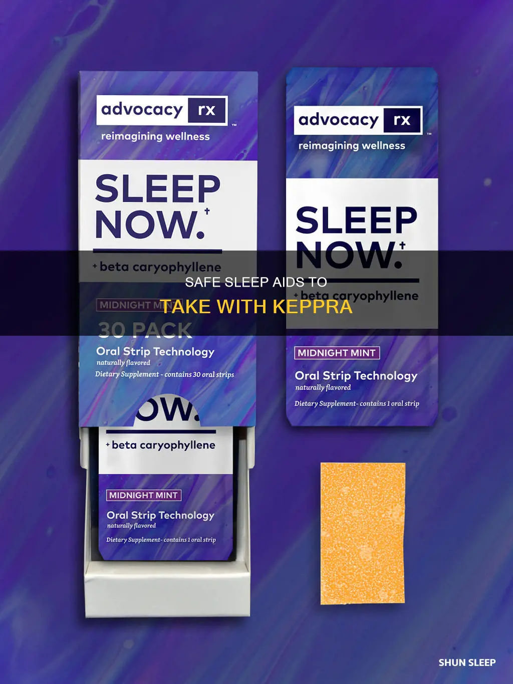 what sleep aid can i take with keppra