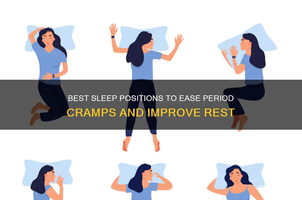 what sleep position helps period cramps