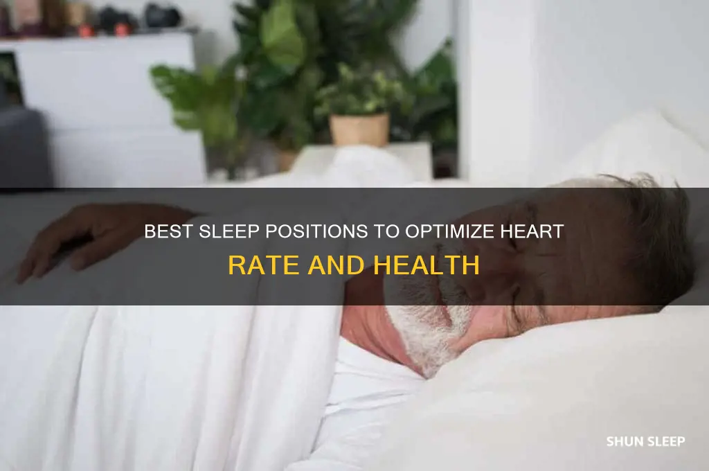 what sleep position helps with heart rate