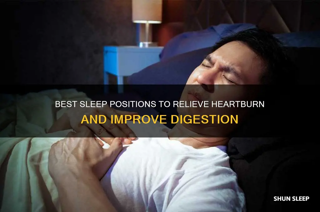 what sleep position helps with heartburn