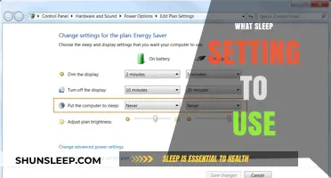 Sleep Settings: Customizing Your Rest