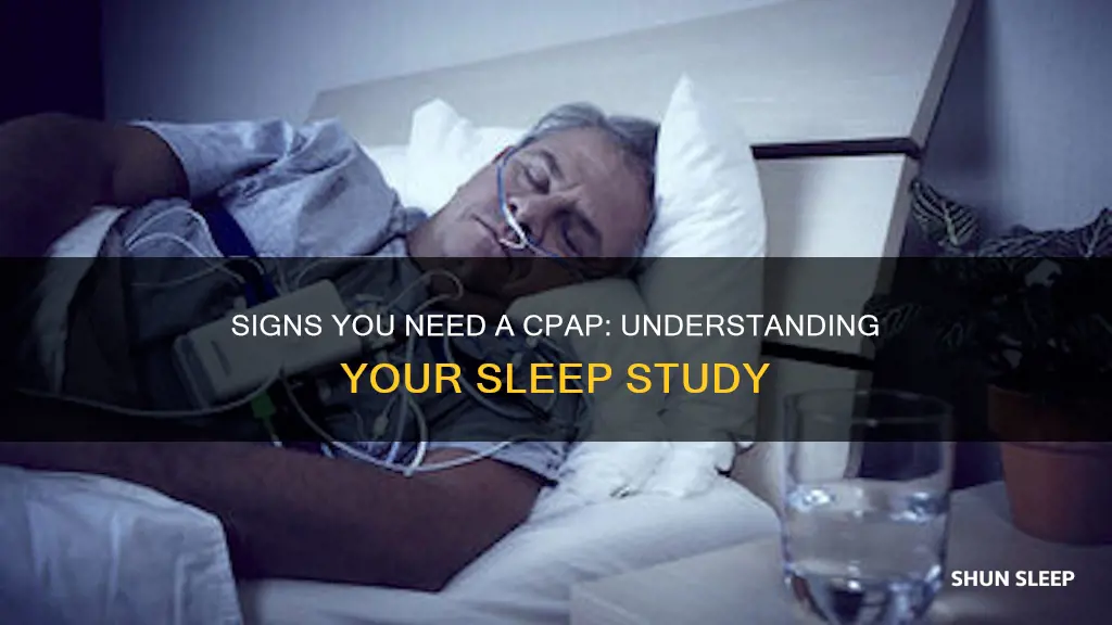 what sleep study results indicate i need a cpap
