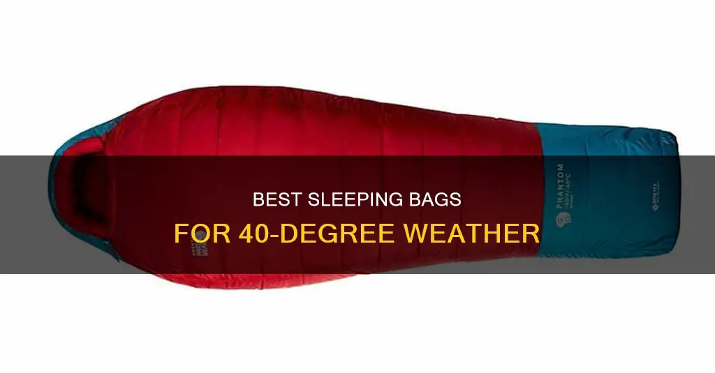 what sleeping bag do i need for 40 degree weather