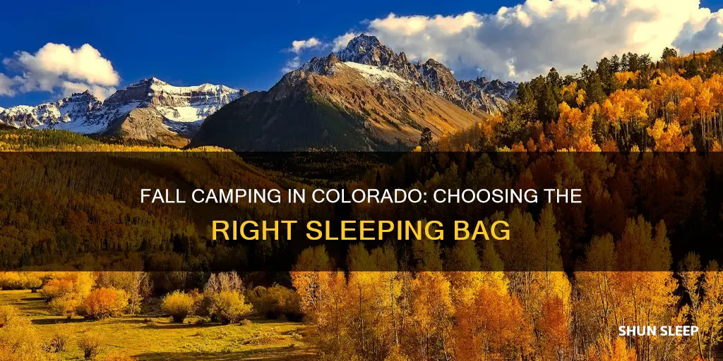 what sleeping bag do i need for colorado fall