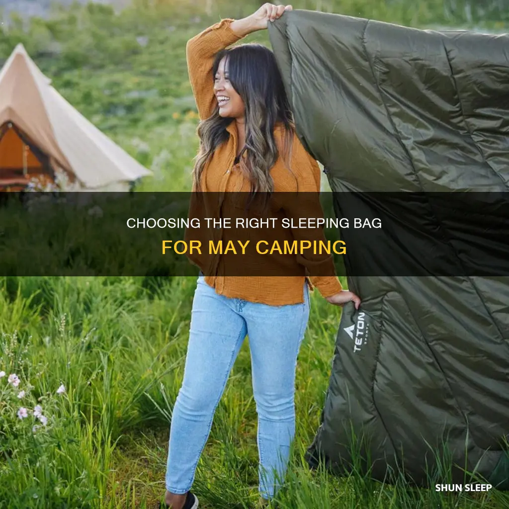 what sleeping bag for may camping