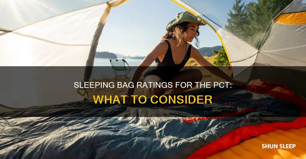 what sleeping bag rating for pct