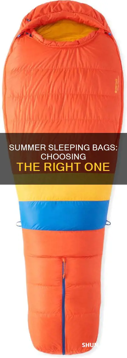 what sleeping bag to use in summer