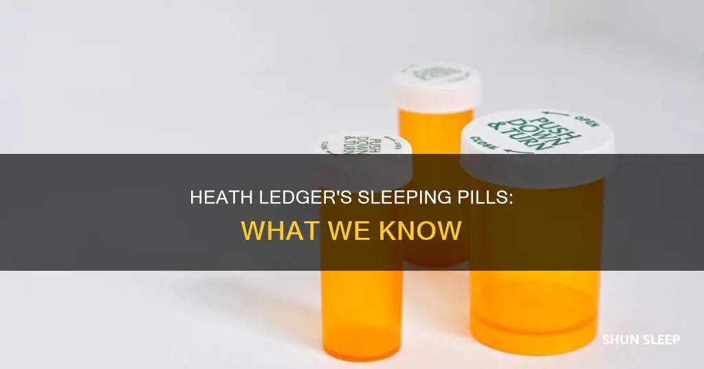 what sleeping pills did heath ledger have