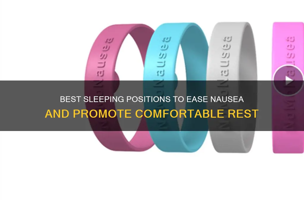 what sleeping position helps nausea