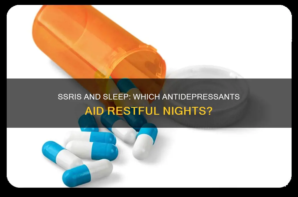 what ssri helps with sleep