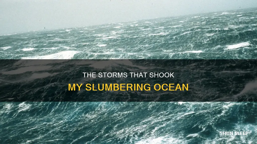 what storms then shook the ocean of my sleep meaning