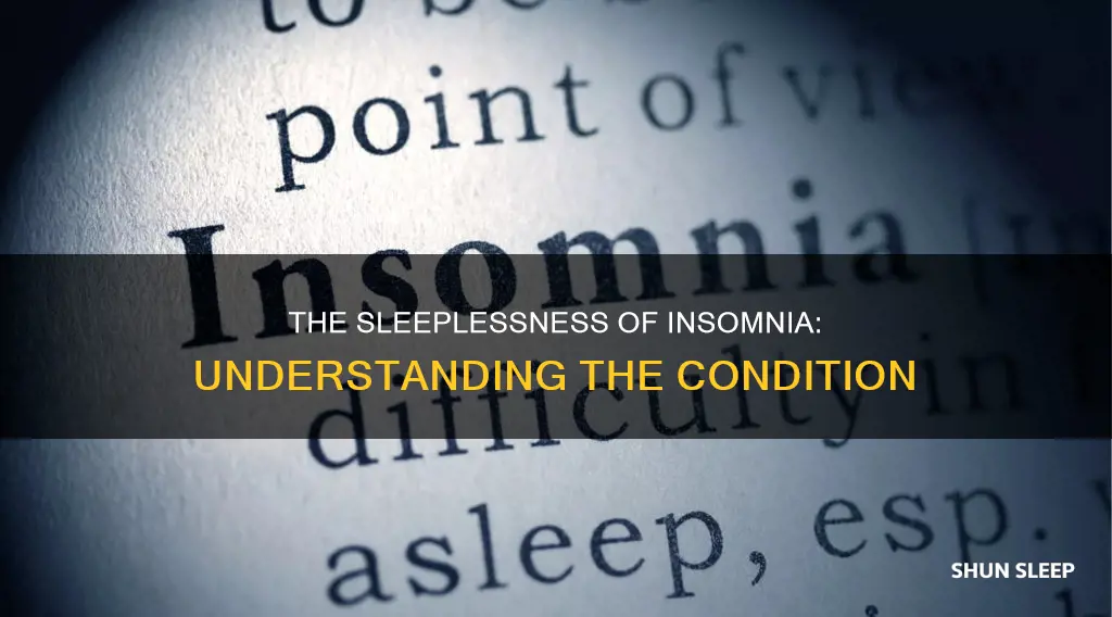 what suffixed word means without sleep