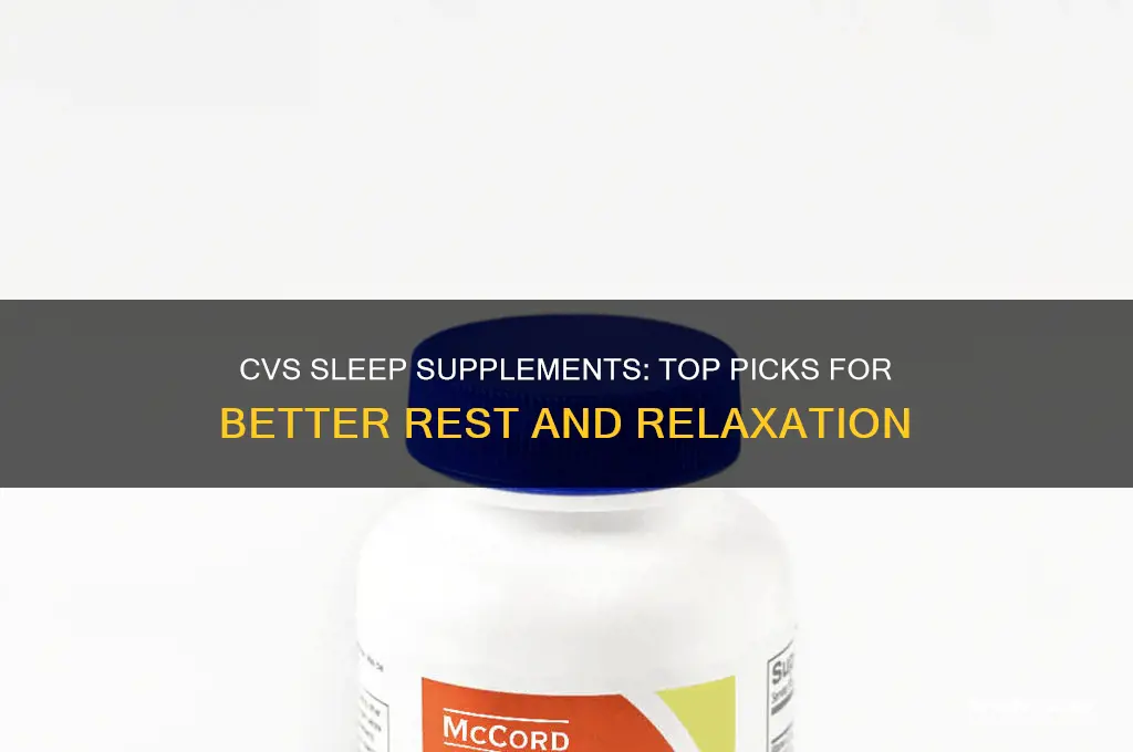 what supplement helps with sleep cvs brand