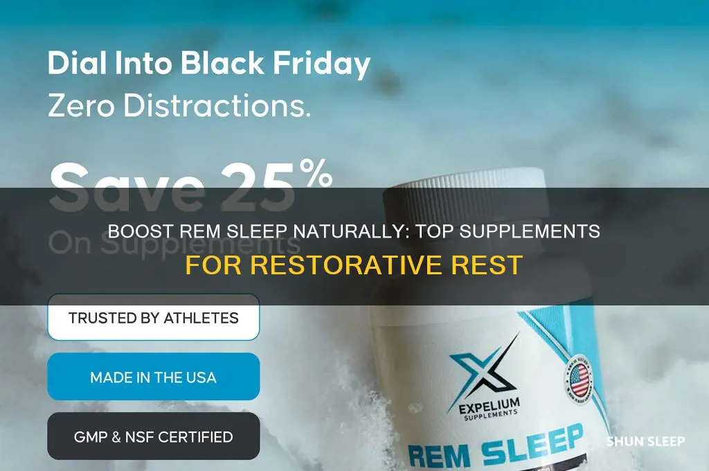 what supplements help rem sleep